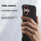 For iPhone 16 Case Borderless Slim Anti Drop Leather Texture PC Phone Back Cover - Apricot - 5