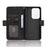 For Infinix Note 50x 5G Leather Case Phone Wallet Cover with Multiple Card Slots - Black - 6