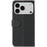 KHAZNEH For iPhone 18 Pro Max / 17 Pro Max Case Litchi Texture Genuine Cow Leather Flip Phone Cover - Black - 7