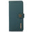 KHAZNEH for iPhone 17 Case Genuine Cow Leather RFID Blocking Wallet Phone Cover - Green - 7