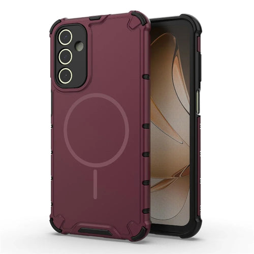 For Samsung Galaxy A15 5G  /  4G Magnetic Case Heat Dissipation Shockproof TPU + PC Phone Back Cover - Purple - 1
