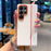 For Samsung Galaxy S25 Ultra Case Splicing PC + PU Leather Phone Back Cover with Metal Lens Ring  /  Buttons - White - 3