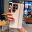 For Samsung Galaxy S25 Ultra Case Splicing PC + PU Leather Phone Back Cover with Metal Lens Ring  /  Buttons - White - 5
