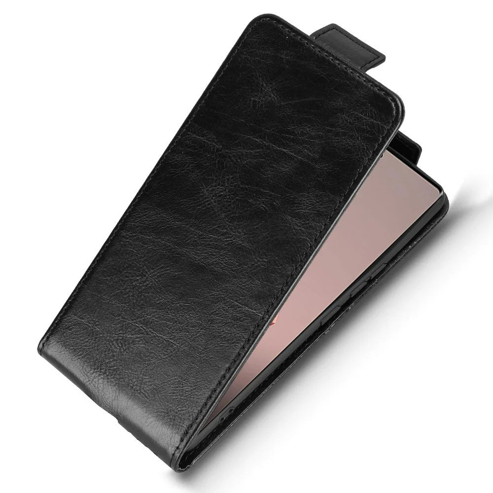 For Infinix Note 50s 5G X6870 Stand Case Magnetic Clasp Vertical Flip Leather Phone Cover with Card Holder - Black - 5