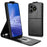 For Ulefone Note 19 Stand Case Magnetic Clasp Vertical Flip Leather Phone Cover with Card Holder - Black - 2