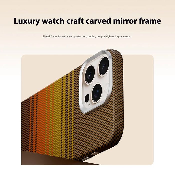 GKK For iPhone 16 Pro Max Case Compatible with MagSafe Hard PC Phone Back Cover - Sunrise Gold - 5