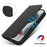 Stand Case for iPhone 13 Pro Max / 12 Pro Max Litchi Texture Leather Flip Phone Cover with Strap  /  Wallet - Black - 4