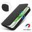 Stand Case for iPhone 15 Plus / 14 Plus Litchi Texture Leather Flip Phone Cover with Strap  /  Wallet - Black - 4
