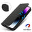Stand Case for iPhone 14 Pro Max Litchi Texture Leather Flip Phone Cover with Strap  /  Wallet - Black - 4