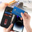 Stand Case for iPhone 14 Pro Max Litchi Texture Leather Flip Phone Cover with Strap  /  Wallet - Black - 5