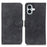 KHAZNEH For iPhone 17 Case PU Leather Retro Texture Phone Cover - Black - 1