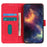 KHAZNEH For iPhone 18 Pro / 17 Pro Case PU Leather Retro Texture Phone Cover - Red - 3