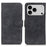 KHAZNEH For iPhone 18 Pro Max / 17 Pro Max Case PU Leather Retro Texture Phone Cover - Black - 1