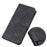 KHAZNEH For iPhone 18 Pro Max / 17 Pro Max Case PU Leather Retro Texture Phone Cover - Black - 4
