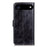 For iPhone Air Case Wallet Leather Phone Cover Crazy Horse Texture - Black - 7