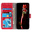 For iPhone 18 Pro / 17 Pro Case Wallet Leather Phone Cover Crazy Horse Texture - Red - 3