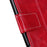 For iPhone 18 Pro / 17 Pro Case Wallet Leather Phone Cover Crazy Horse Texture - Red - 4