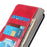 For iPhone 18 Pro / 17 Pro Case Wallet Leather Phone Cover Crazy Horse Texture - Red - 5