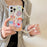 For iPhone 16 Pro Max Case IMD Cute Music Girl TPU Phone Cover with Beaded Strap - 6