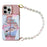 For iPhone 16 Pro Case IMD Cat Reading Design TPU Phone Cover with Beaded Strap - 1