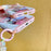 For iPhone 16 Pro Case IMD Cat Reading Design TPU Phone Cover with Beaded Strap - 6
