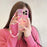 For iPhone 16 Pro Max Case IMD Cartoon Dogs TPU Phone Cover with Beaded Strap - 4