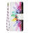 For Samsung Galaxy S23 Ultra Leather Case with Strap Pattern Printing Zipper Wallet Phone Stand Cover - Sunflower - 6