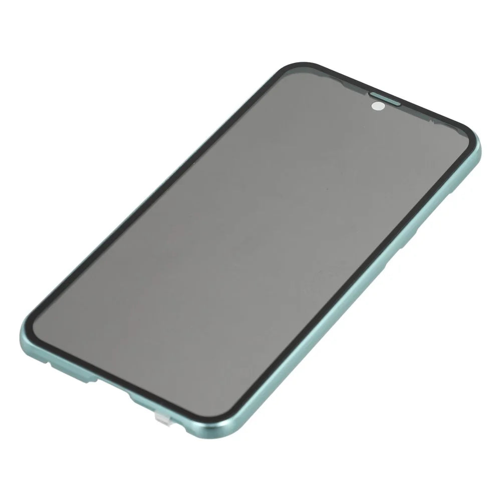 For Samsung Galaxy S23 FE Case with Anti-Spy Screen Protector  /  Lens Film Tempered Glass Metal Phone Cover - Green - 4