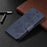 For Samsung Galaxy S23+ Wallet Case Imprinted Butterflies Leather Phone Cover with Strap - Dark Blue - 4