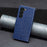 For Samsung Galaxy S23+ Wallet Case Imprinted Butterflies Leather Phone Cover with Strap - Dark Blue - 5