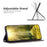 For Samsung Galaxy S23+ Leather Case with Card Holder Imprinting Pattern Phone Stand Cover - Black - 2