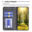 For Samsung Galaxy S23+ Leather Case with Card Holder Imprinting Pattern Phone Stand Cover - Black - 3