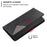 For Samsung Galaxy S23+ Leather Case with Card Holder Imprinting Pattern Phone Stand Cover - Black - 4