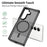 For Samsung Galaxy Z Fold7 5G Magnetic Case TPU Frame Acrylic Back Phone Cover Skin Touch - Black - 2