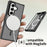 For Samsung Galaxy Z Fold7 5G Magnetic Case TPU Frame Acrylic Back Phone Cover Skin Touch - Black - 4