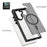 For Samsung Galaxy Z Fold7 5G Magnetic Case TPU Frame Acrylic Back Phone Cover Skin Touch - Black - 5