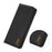 KHAZNEH For iPhone Air Case Wallet Genuine Cow Leather Phone Cover Nappa Texture - Black - 5