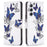 For Samsung Galaxy S23 Leather Case Pattern Printing Wallet Stand Flip Mobile Cover - Butterflies - 1