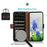 For iPhone 17 Case Crocodile Texture Genuine Cow Leather Phone Wallet Cover - Black - 4