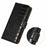 For iPhone 17 Case Crocodile Texture Genuine Cow Leather Phone Wallet Cover - Black - 6