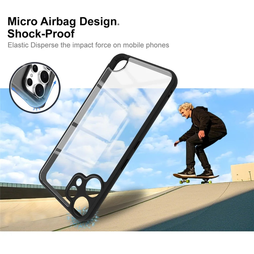 IMAK UX-9A Series for Nothing CMF Phone 2 Pro Case Clear TPU PC Phone Cover Reinforced Corners - 5