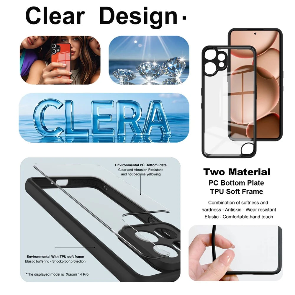 IMAK UX-9A Series for Nothing CMF Phone 2 Pro Case Clear TPU PC Phone Cover Reinforced Corners - 6