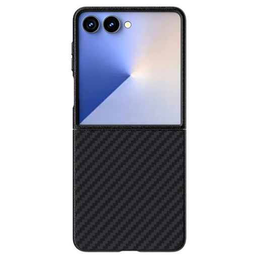 ABEEL For Samsung Galaxy Z Flip7 5G Magnetic Case Carbon Fiber Texture Back Cover - Black - 2