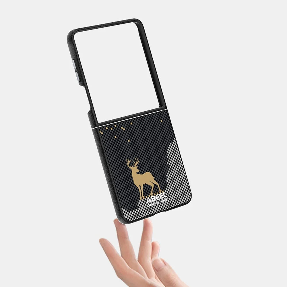 ABEEL For Samsung Galaxy Z Flip7 5G Magnetic Case Ultra Slim PC Phone Back Cover - Deer - 3