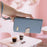For iPhone 15 Pro Case Bowknot Decor Wallet Leather Phone Cover with Wrist Strap - Baby Blue - 7