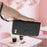 For iPhone 17e / 16e Case Bowknot Decor Wallet Leather Phone Cover with Wrist Strap - Black - 7