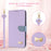 For Google Pixel 9a Case Bowknot Decor Wallet Leather Phone Cover with Wrist Strap - Purple - 6