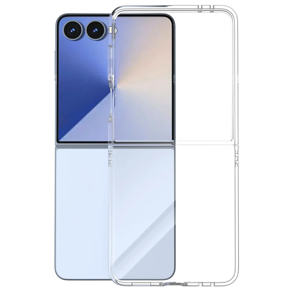 For Samsung Galaxy Z Flip7 5G Clear Case Anti-Drop Hard PC Phone Cover - 2