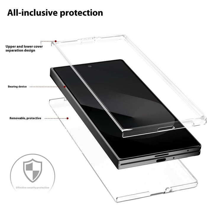 For Samsung Galaxy Z Fold7 5GClear Case Anti-Drop Hard PC Phone Cover - 4
