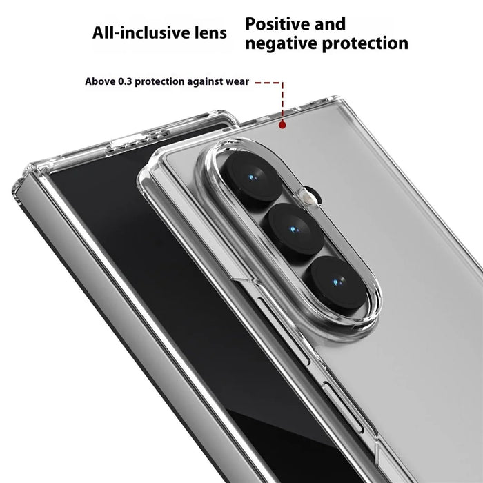 For Samsung Galaxy Z Fold7 5GClear Case Anti-Drop Hard PC Phone Cover - 6